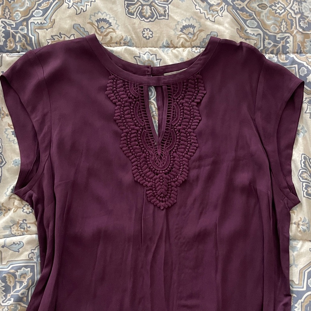 Daniel Rainn Deep Purple Silky like Fabric